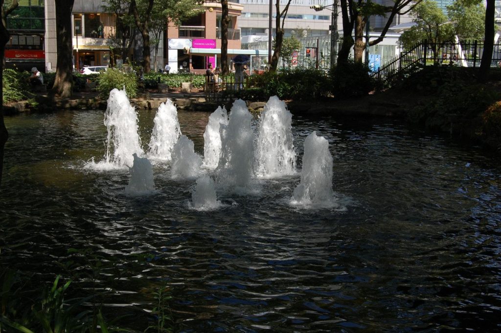 名古屋セントラルパーク内の噴水