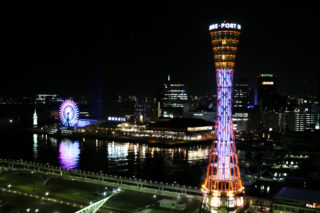 神戸ポートタワーの夜景