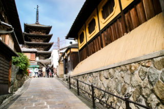京都 石畳の路地